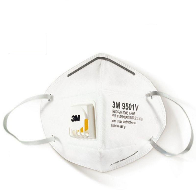 3M 9501V Protective Mask PM 2.5 Dust Unisex Mask 3 in Per Pack ...